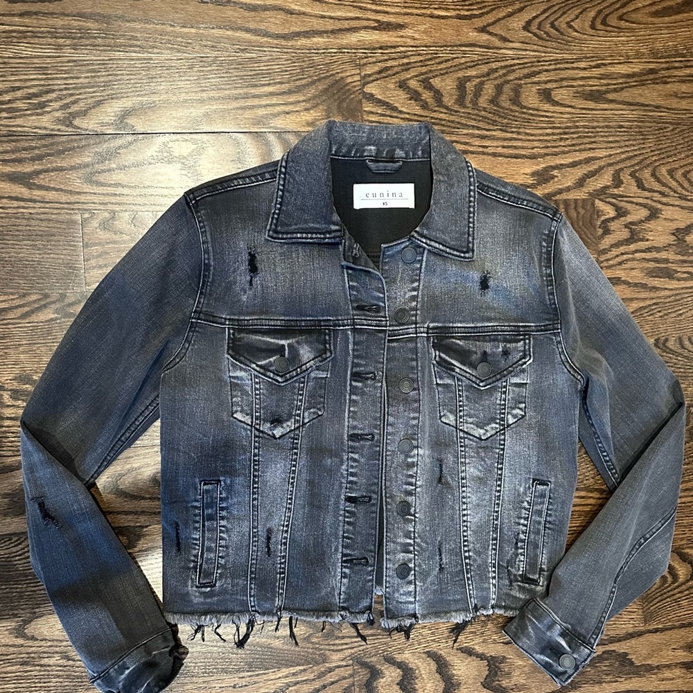 Eunina charcoal jean jacket